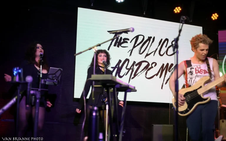Kika and Andrea Martinez on backing vocals | The Police Academy tribute