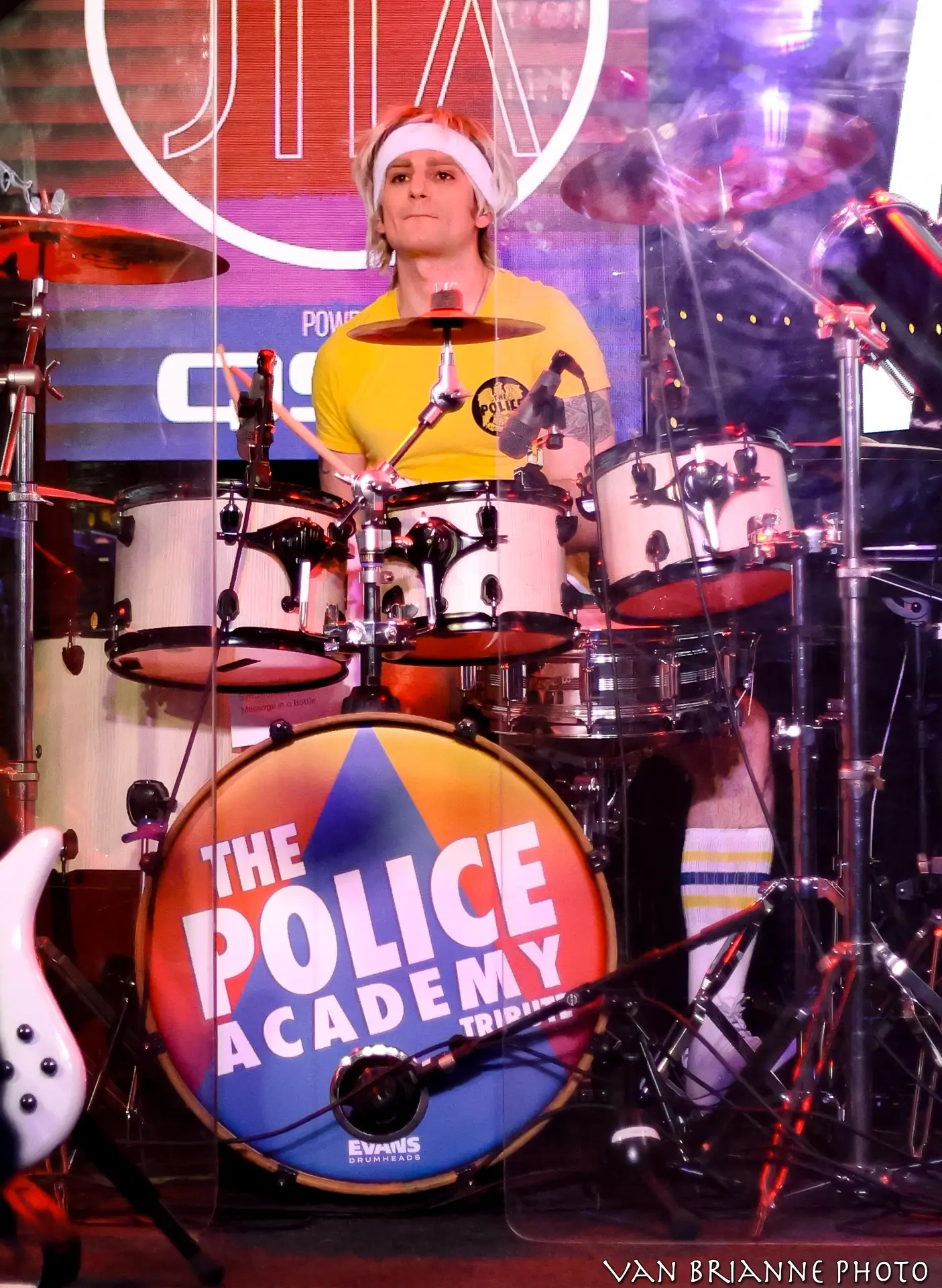 Jon McCracken as Stewart Copeland | The Police Academy tribute